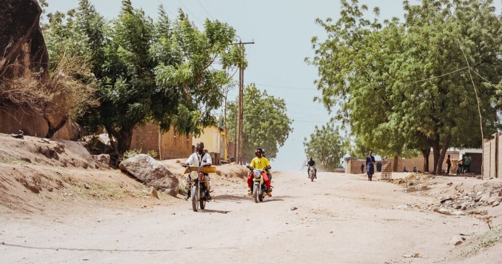 On the way to Lagdo lake in Northern Cameroon.