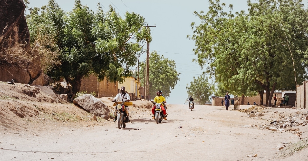 On the way to Lagdo lake in Northern Cameroon.