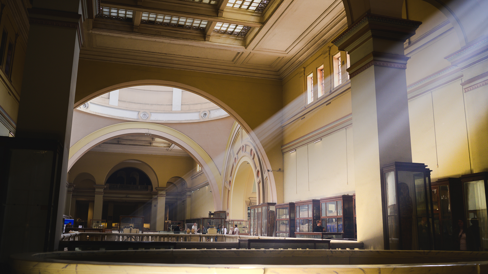 The view from inside Cairo's museum