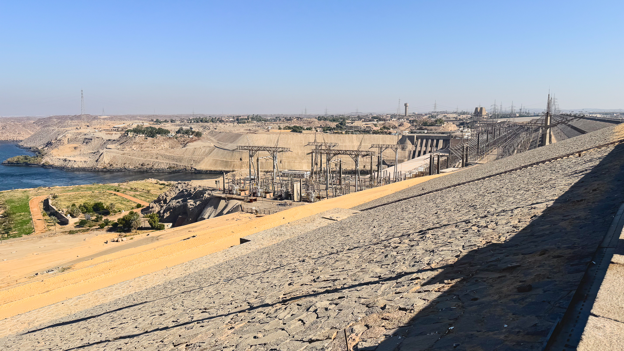 The famous Aswan dam and its power plant