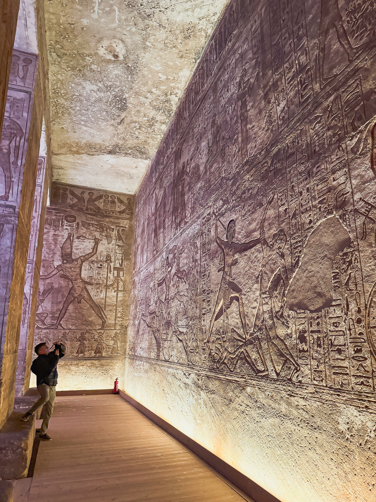 A gallery in the Abu Simbel temple