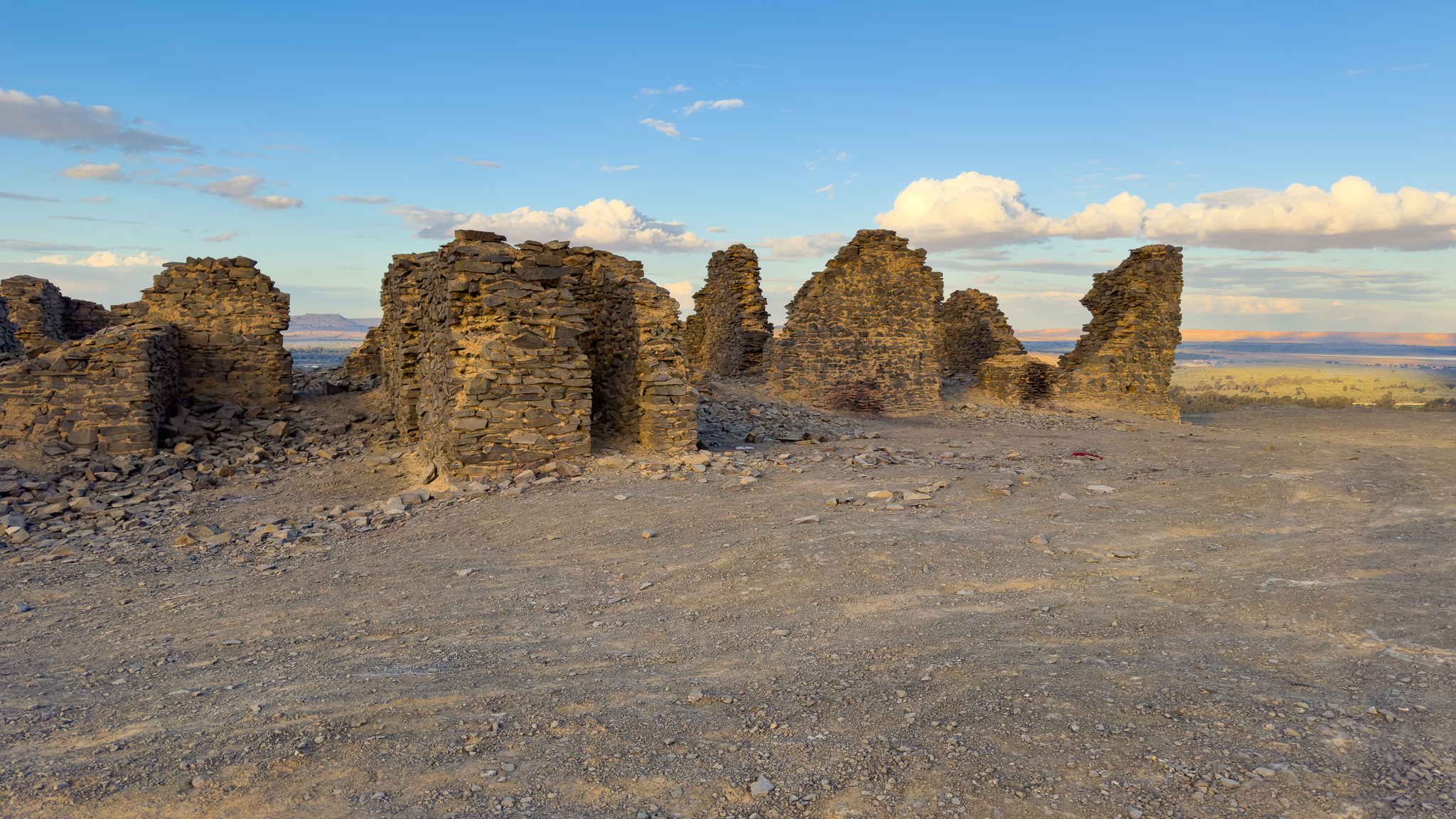 The ruins of the English house in the desert