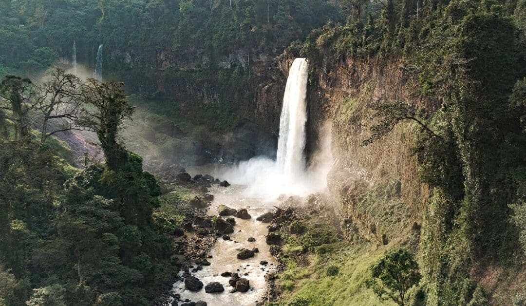 The Ekom-Nkam Waterfalls